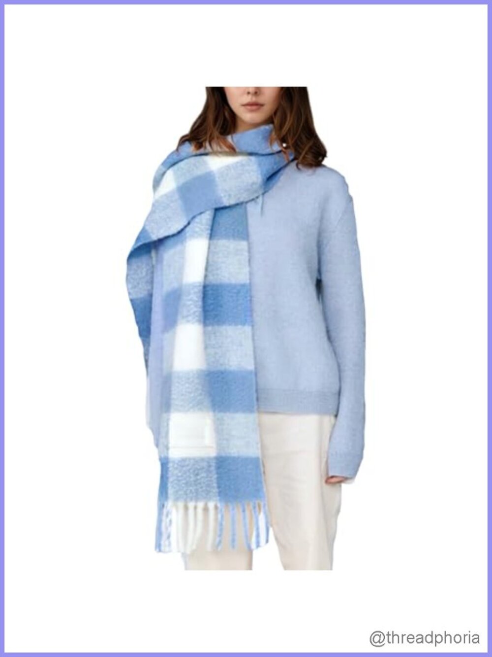 Chunky Knit Winter Scarf for Women - Oversized Blanket Scarf Shawl Wrap